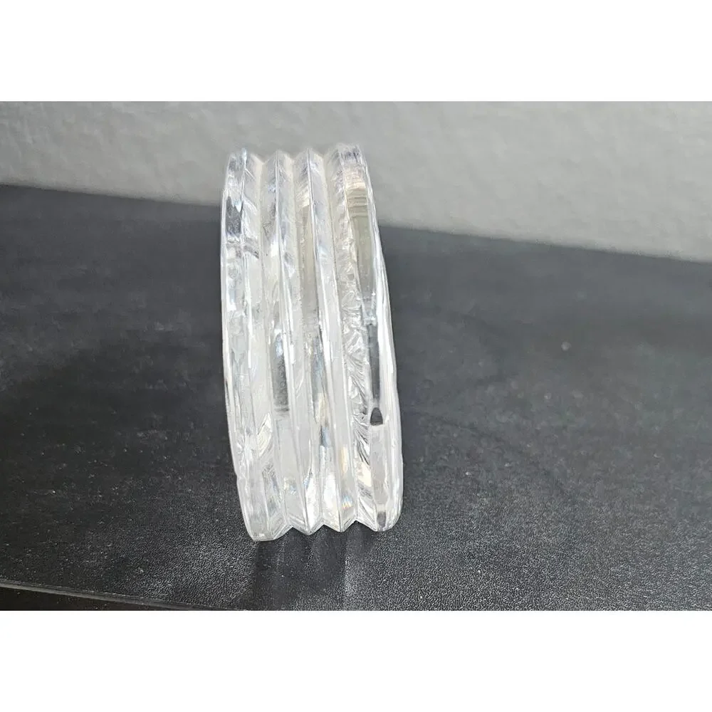 Waterford Crystal Quartz Desk Clock, Oval Starburst Design